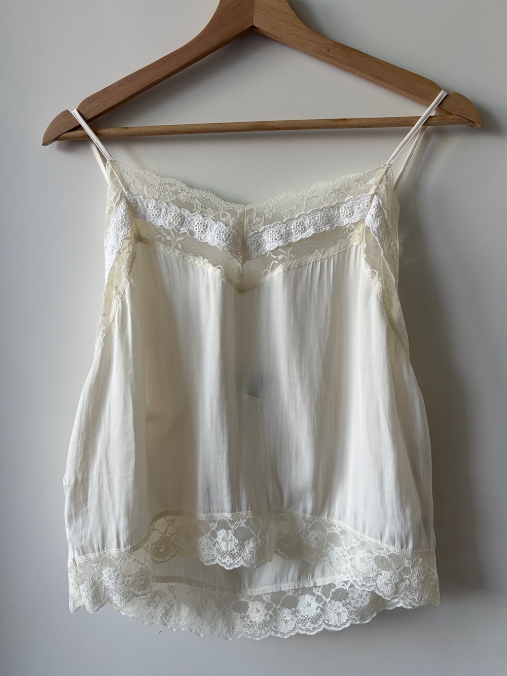 RYEGRASS Satin Camisole in Ivory